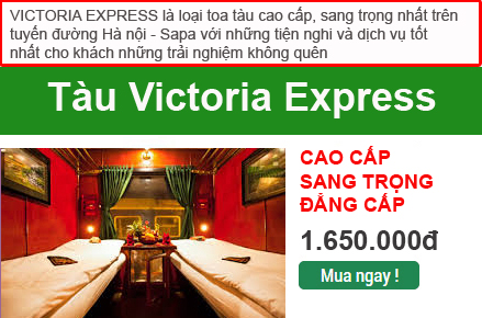 tau-Victoria Express