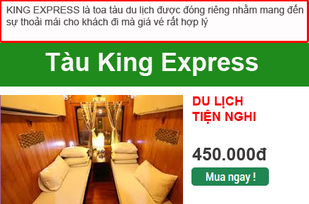 V tu King Express