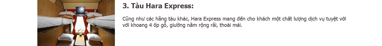 Tu Hara Express đi Sapa